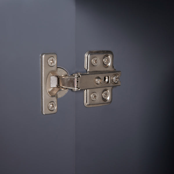 Spiegelschrank Overath 60x20x50 cm Grau [en.casa]