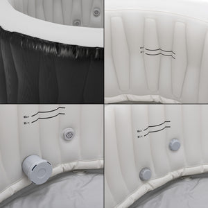 Aufblasbarer Whirlpool Carbone 165x70 cm [pro.tec]