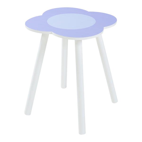Kindersitzgruppe Simrishamn mit Blumen-Design Weiß/Lila [en.casa]