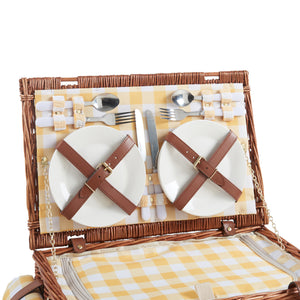 Picknickkorb Brindisi für 4 Personen Komplettset [casa.pro]