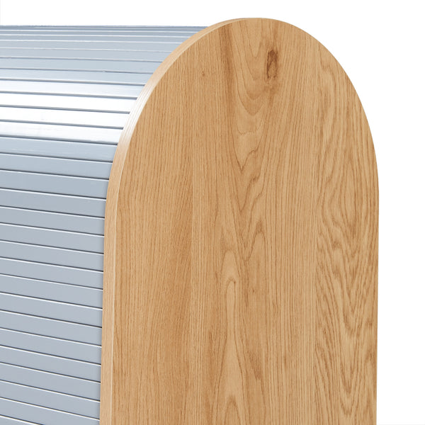 Rollladenschrank Kavlinge 80x60x40 cm Bambus/Grau [en.casa]
