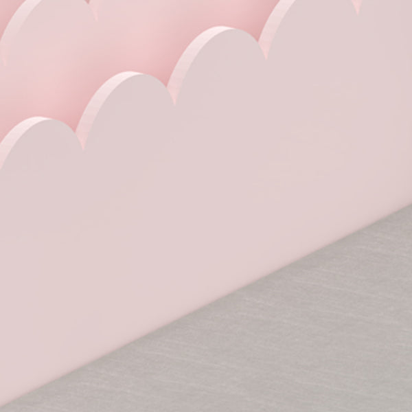 Kindersitzbank mit Regal Vestnes 100x45x70 cm Cotton Candy/Weiß [en.casa]