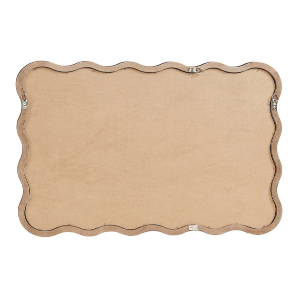 Wandspiegel Porloskid 90x60 cm Dunkelbraun [en.casa]