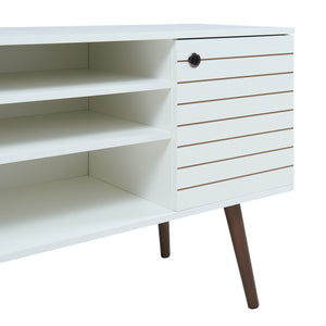 Fernsehschrank Vare 130x40x66 cm Weiß [en.casa]