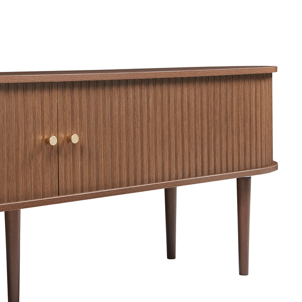 Fernsehschrank Mapia 166x40x55 cm Walnussoptik [en.casa]