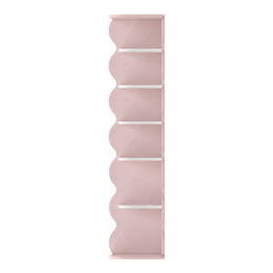 Kinder-Eckregal Vestnes 108x27x27 cm Cotton Candy/Weiß [en.casa]