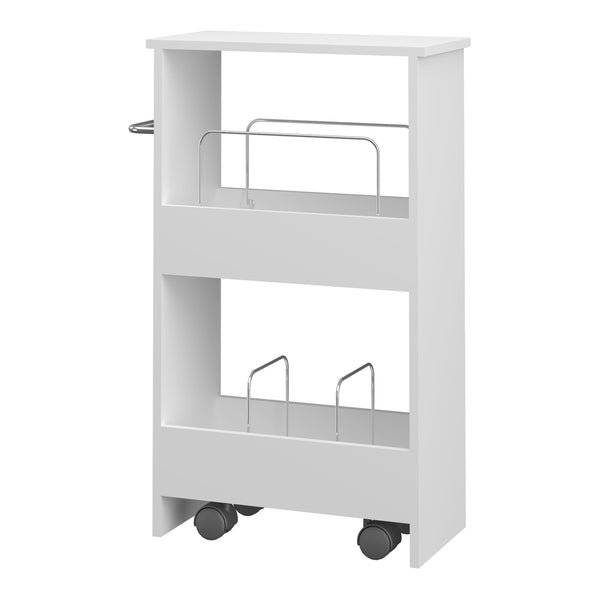 Rollwagen Katra 67x40x20 cm Weiß [en.casa]