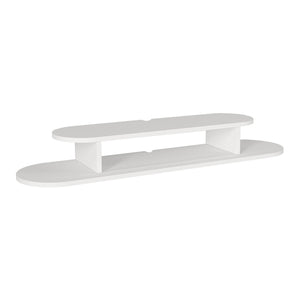 TV-Lowboard hängend Targema 120x30x16 cm Weiß [en.casa]