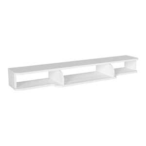 TV-Lowboard hängend Aar 135x30x16 cm Weiß [en.casa]
