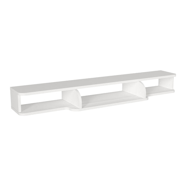 TV-Lowboard hängend Aar 135x30x16 cm Weiß [en.casa]