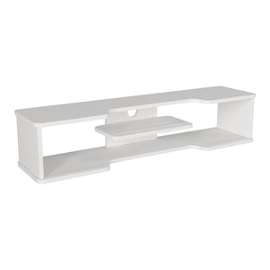 TV-Lowboard hängend Yrela 120x30x26 cm Weiß [en.casa]