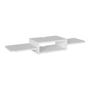 TV-Lowboard hängend Tar 115x30x16 cm Weiß [en.casa]