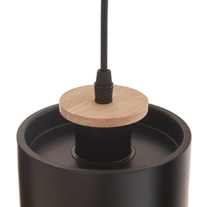 Hängeleuchte Posdand 130x90x14 cm Holz/Schwarz [lux.pro]