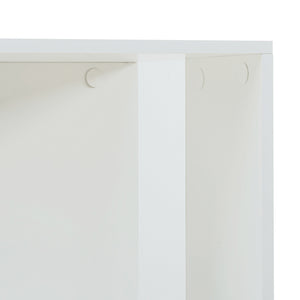 Drehbares Bücherregal Fjelmarirg 109x34x34 cm Weiß [en.casa]
