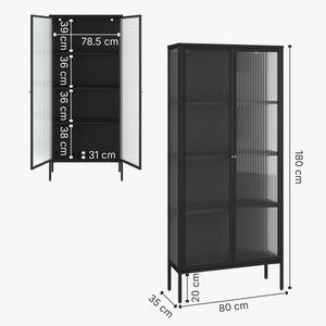 Vitrinenschrank Vinterhavn [en.casa]