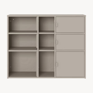 Aktenschrank Kliri Stahl 100x32x81 cm Kamelfarben [en.casa]