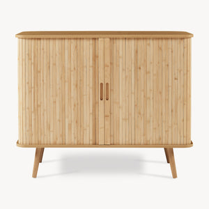 Beistellschrank Nordkapp 100x40x80 cm Bambus [en.casa]