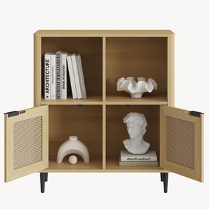 Kommode Lukhomso 85x75x30 cm Eicheoptik [en.casa]