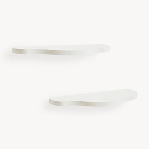 Kinder-Wandregalset 2-tlg. Sirlstalo 57x19x3 cm Weiß [en.casa]