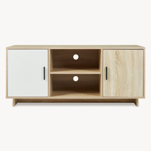 Fernsehschrank Kenta 120x39x52 cm Sonoma-Eicheoptik/Weiß [en.casa]