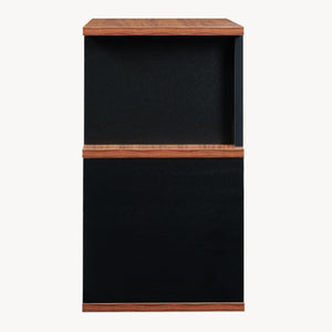 Beistelltisch Trond 50x33x29 cm Schwarz/Walnussoptik [en.casa]