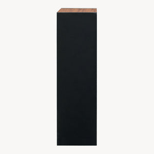 Bücherregal 'Trond' mit 3 offenen Fächern 80 x 30 x 23 cm Schwarz/Walnussoptik