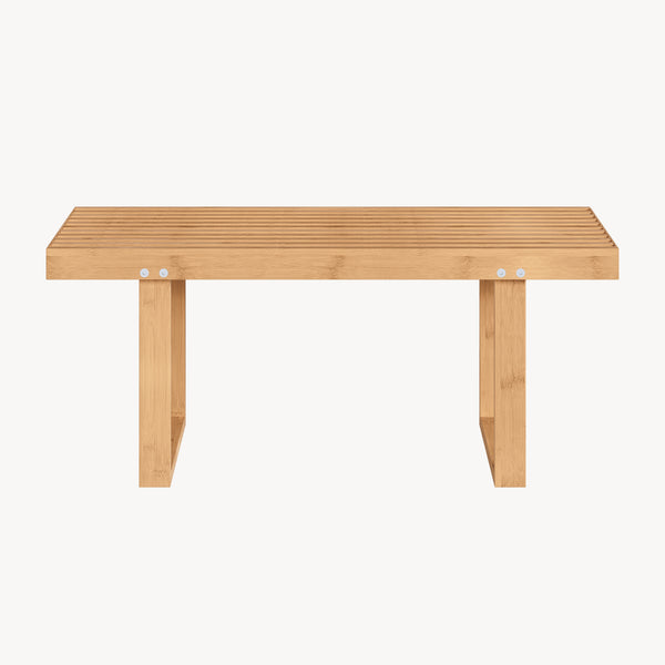 Sitzbank Aarela 91x41x38 cm Bambus [en.casa]
