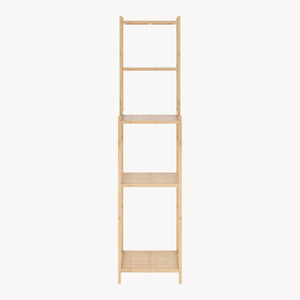 Badregal Anun 128x30x30 cm Bambus Natur [en.casa]