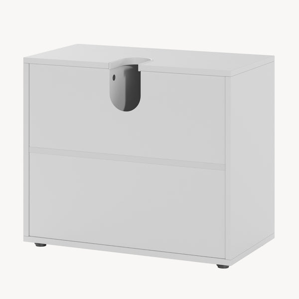 Waschbeckenunterschrank Kulaik 51x60x32 cm Weiß [en.casa]