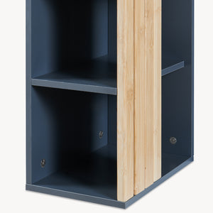 Hängeschrank Svanes 60x30x20 cm Dunkelgrau/Natur [en.casa]
