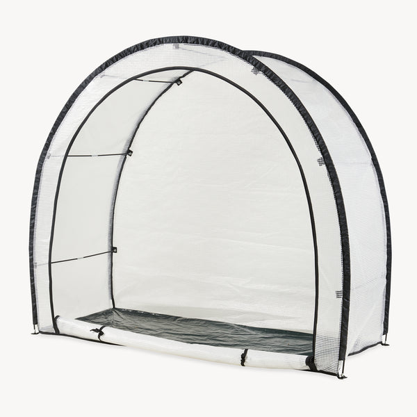 Tomatengewächshaus aus Folie Larshasas 180x80x170 cm Transparent [en.casa]