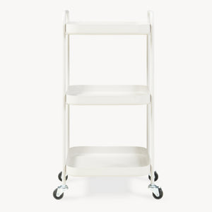 Servierwagen Kelevn 67x33x31 cm Stahl Grau [en.casa]
