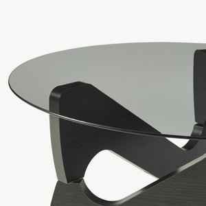 Couchtisch Reypio Ø70x35 cm Schwarz/Grau [en.casa]