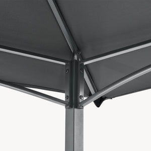 Grillpavillon Parga 250x241x151 cm Dunkelgrau [en.casa]
