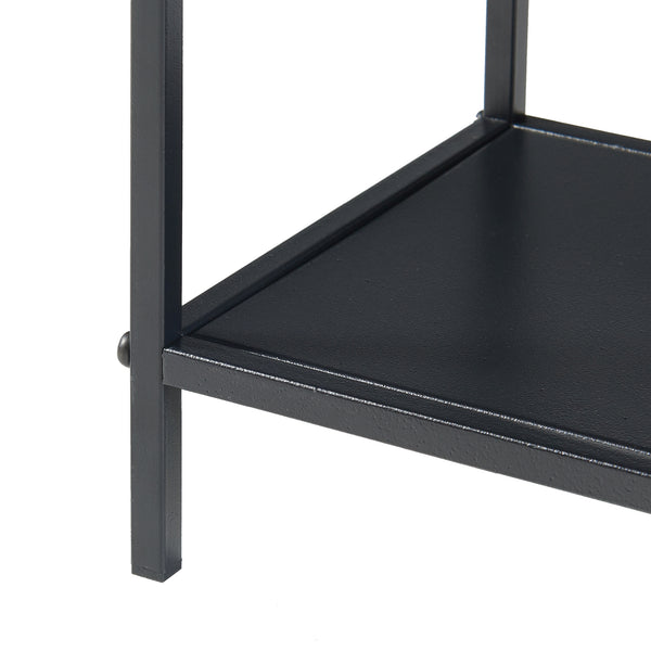 Konsolentisch Beesel 65,5x60x20 cm Schwarz [en.casa]