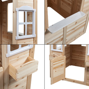 Spielhaus Acciano 131x113x97 cm Tannenholz [casa.pro]