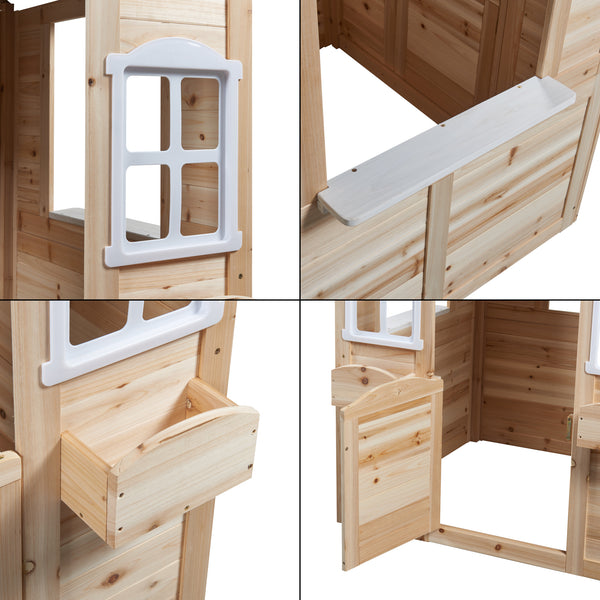 Spielhaus Acciano 131x113x97 cm Tannenholz [casa.pro]
