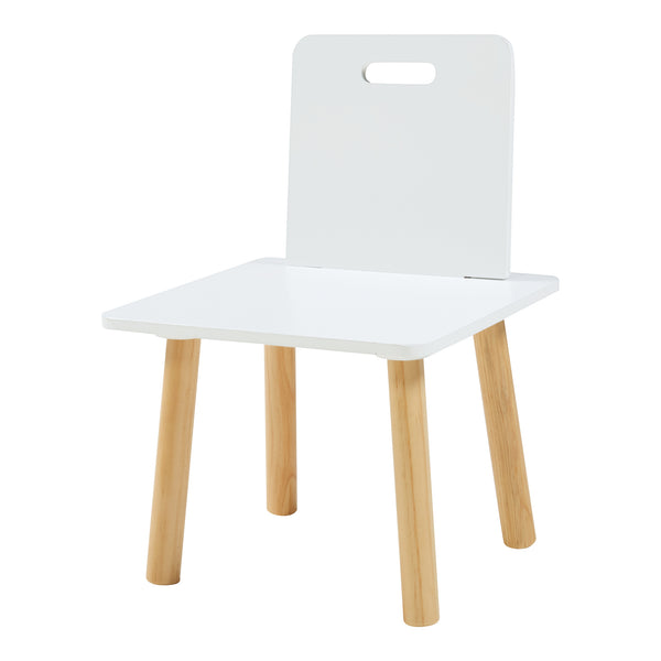 Kinderschreibtisch mit Stuhl Skjervøy Holz/Weiß [en.casa]