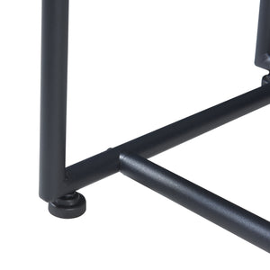 Konsolentisch Nordfron 120x40x75 cm Marmor, weiß [en.casa]