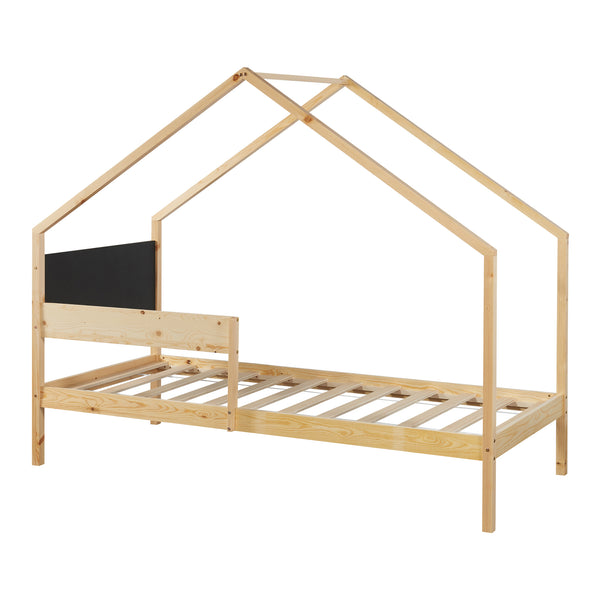 Hausbett Sodankylä mit Ausziehbett mit 2 Matratzen 90x200cm [en.casa]