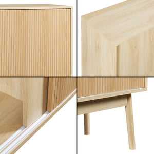 Sideboard Landskrona 115x40x90 cm Eichenoptik [en.casa]