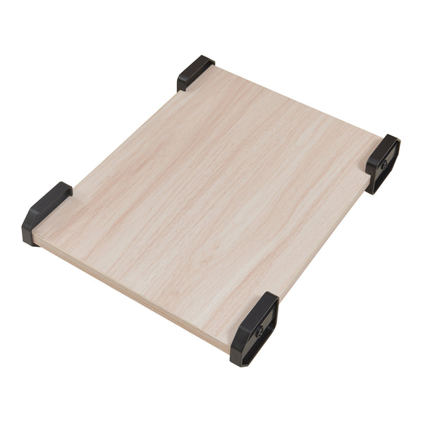 Schreibtisch Tarielarg mit PC-Ständer L-förmig 158x120x75 cm Eicheoptik [en.casa]
