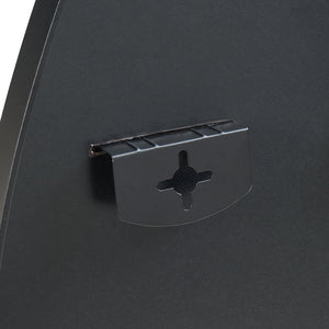 Wandspiegel Orland 82x46 cm Schwarz [en.casa]