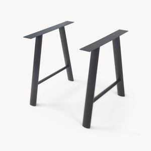 Tischgestell 2er Set Hullem Stahl 72x70x10 cm Schwarz [en.casa]
