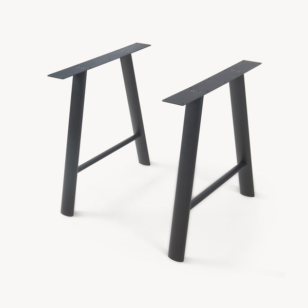 Tischgestell 2er Set Hullem Stahl 72x70x10 cm Schwarz [en.casa]