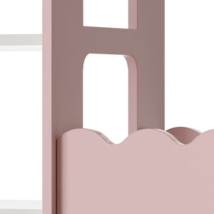 Kindergarderobe Vestnes 114x77x30 cm Cotton Candy/Weiß [en.casa]