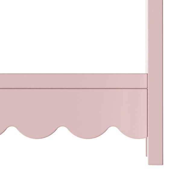 Kindergarderobe Vestnes 90x80x38 cm Cotton Candy/Weiß [en.casa]