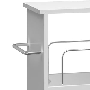 Rollwagen Katra 67x40x20 cm Weiß [en.casa]