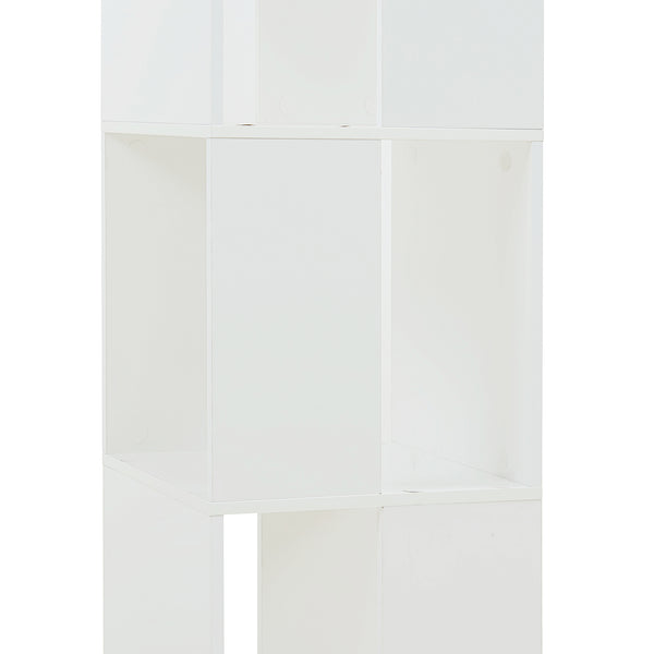 Drehbares Bücherregal Fjelmarirg 109x34x34 cm Weiß [en.casa]