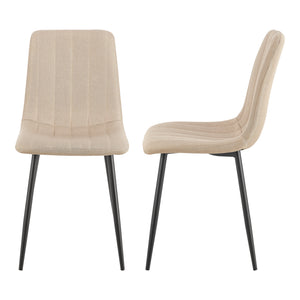 Essgruppe Hemnes 5-teilig Eicheoptik/Hellbraun [en.casa]